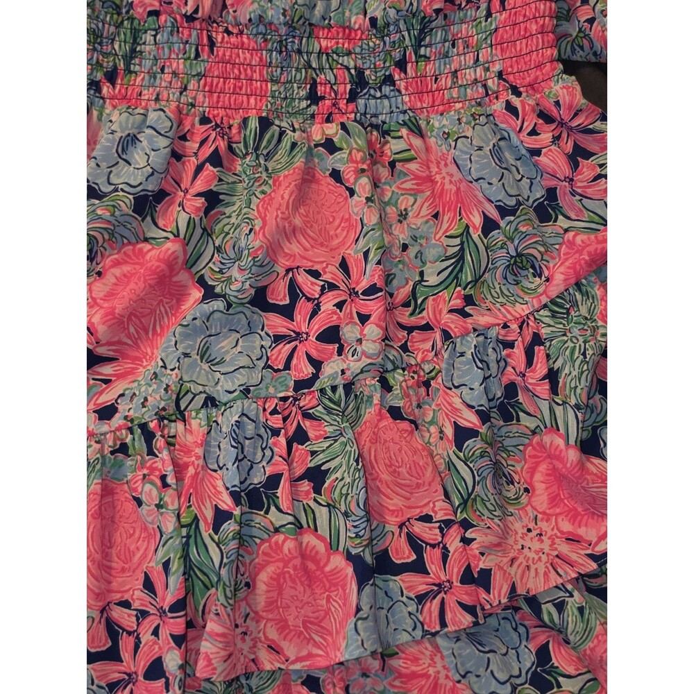 NWOT Lilly Pulitzer Cristiana Dress Oyster Bay Navy Always Be Blooming Size 8! - Picture 7 of 8